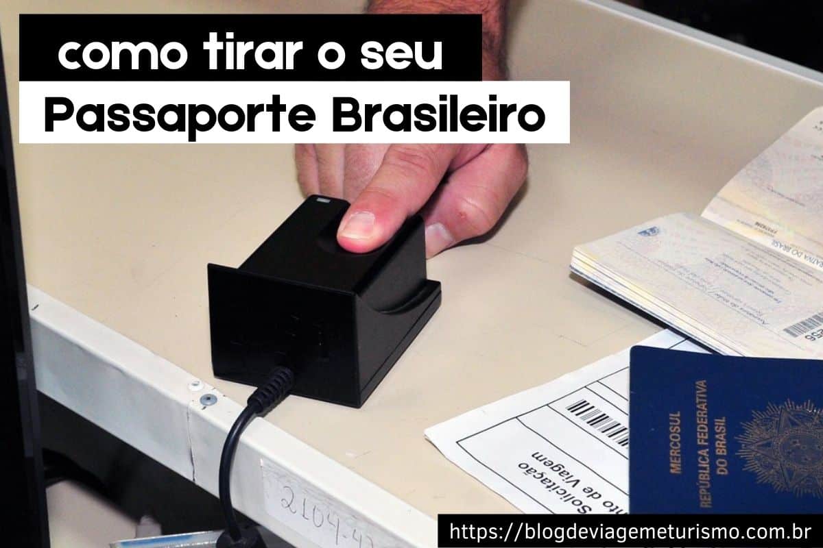 #Pra todos verem: Passaporte brasileiro